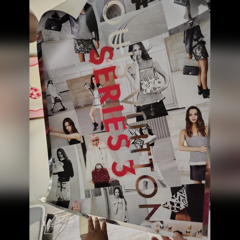 Louis Vuitton Series 3 Fashion Collage Poster